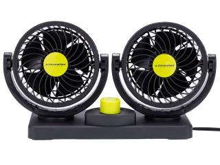 Duálny ventilátor do auta SUPERFAN DUO 12V/8W, 2x10cm