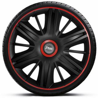 Kryty kolies Maximus Black-Red Ring 14  1ks