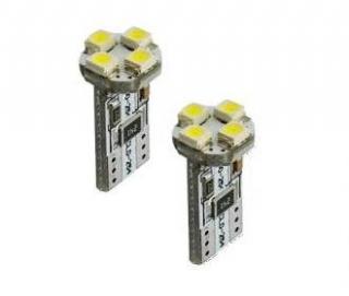 Led žiarovka T10/W5W  2ks (4 led SMD 3528)