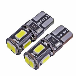 LED žiarovka T10 W5W Canbus NO ERROR 12V - 2ks/bal (6 xLED SMD 5630)