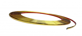 Lišta Ozdobná GOLD 6x2mm  (Cena za 1 meter)