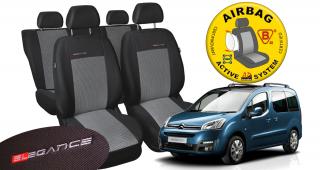 Presné poťahy CITROEN Berlingo II  - rok 08 -&gt; (zadné sedadlá delené 2/1 )