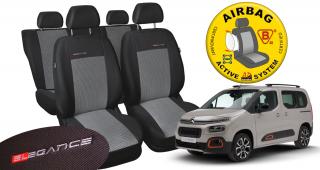 Presné poťahy CITROEN Berlingo III  - rok 18 -&gt; (zadné sedadlá delené 2/1 )