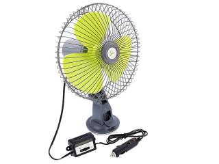 Ventilátor do auta kovový 12V s prísavkou