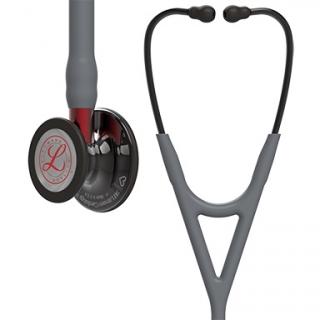 3M Littmann Cardiology IV : Grey, Black Finish with Heart - 6183 - limitovaná edicia (Fonendoskopy Littmann Špeciálna edícia)