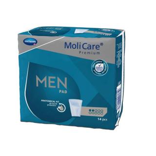 MoliCare® Premium MEN PAD, 2 kvapky - Inkontinenčné pánske vložky, 14 ks  (Pomôcky pre inkontinenciu )