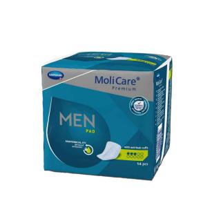 MoliCare® Premium MEN PAD, 3 kvapky - Inkontinenčné pánske vložky, 14 ks  (Pomôcky pre inkontinenciu )