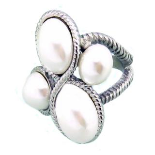 Elegantný prsteň perlový ny4399 chirurgická oceľ veľ.52 (Elegantný prsteň perlový ny4399 chirurgická oceľ veľ.52)