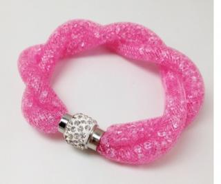 Luxusný Crystal Náramok - módny HIT - pink dot jew1038 bižutéria (Luxusný Crystal Náramok - módny HIT - pink dot jew1038 bižutéria)