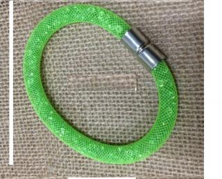 Luxusný Crystal Náramok - módny HIT - zelená neon jew1051 bižutéria (Luxusný Crystal Náramok - módny HIT - zelená neon jew1051 bižutéria)