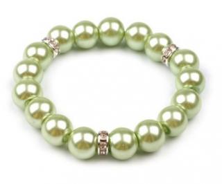 Náramok perlička zelená perleť st668 bižutéria (Náramok perlička zelená perleť st668 bižutéria)
