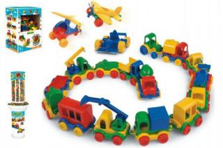 Auto mini plast 10 cm - 10 druhov