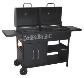 CATTARA Gril 2in1 plyn/drevené uhlie, 159 x 102 x 49 cm