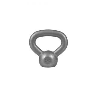 Gorilla Sports Kettlebell činka, liatina, sivá 2 kg