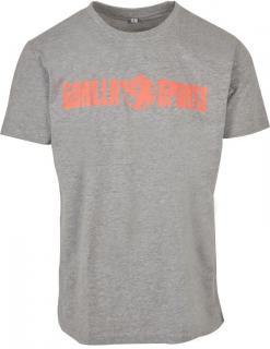 Gorilla Sports Športové tričko, sivo/oranžová, 2XL