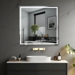 IREDA kúpeľňové zrkadlo s LED osvetlením, 80 x 80 cm