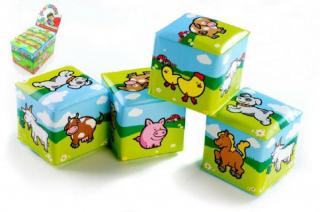 Kostka Moje první zvířátka 7x7cm - 4 druhy