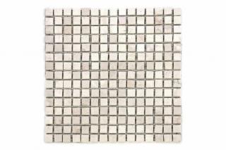 Mramorová mozaika Garth- krémová, 30 x 30 cm obklady 1 m2