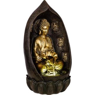 STILISTA záhradná fontána Budha, 35 x 29 x 64 cm, polyresin