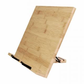 Stojan na knihy, bambus, 39 x 28 x 4,2 cm