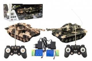 Tank RC 25 cm, so zvukom a svetlom, 50 x 20 x 23 cm, 2 ks
