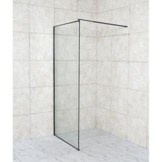 ALGORA BLACK /čierna matná / Walk-in sprchová zástena 108 -110 x 200 cm, maľované/matné/sklo