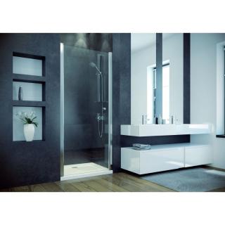 Besco SINCO sprchové dvere bezbarierové 78 - 81,5 x195 cm,číre sklo