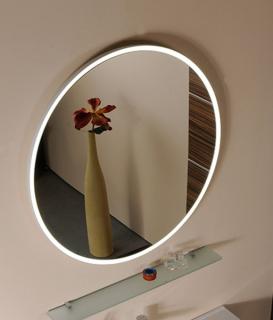 ERRA FLOAT zrkadlo s LED osvetlením, priemer 60cm, biela   (22559)
