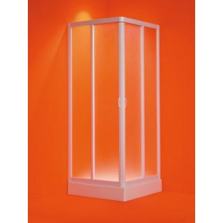 Forte ANGOLO štvorcový kút biely 95-100 × 95-100 × 185 cm,polystyrol 1,7 mm (acrillico) bez vaničky