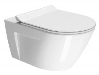 GSI NORM Swirlflush WC závesné 55x36cm Extra Glaze,biela bez sedátka
