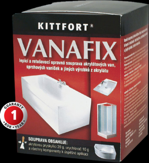 Kittfort VANAFIX prípravok na opravu akrylát.vani a vaničiek