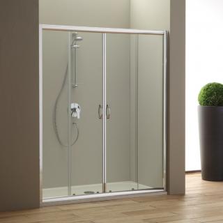 KV STORE posuvné sprchové dvere do niky GIADA 160x185 cm, transparentné sklo