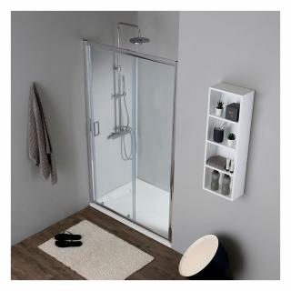KV STORE posuvné sprchové dvere do niky GIADA NEW 100 x 185 cm, transparentné /číre/ sklo