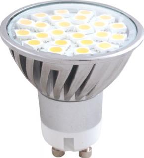 LED bodová žiarovka 4,5W, 230V, 50x54mm, GU10, teplá biela 2700-3300K, 340lm   (