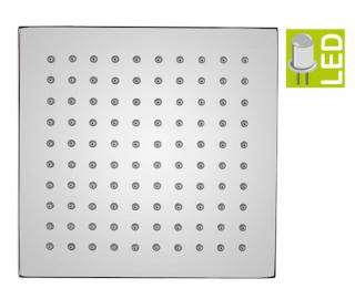LED hlavová sprcha MS583, 300x300mm, chróm, s LED osvetlením