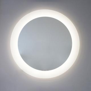 LED okrúhle zrkadlo priemer 75 cm pieskované bez vypínaču