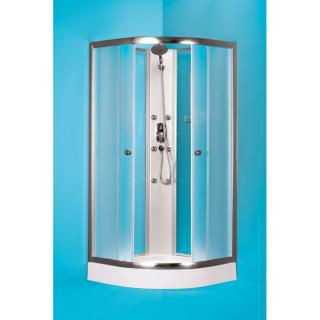 OLSEN SPA GRANADA štvrťkruhový sprchový kút bez stropu 90x90x200cm s akrylát.van