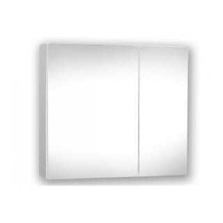 OLSEN SPA závesná dvojdverová zrkadlová skrinka SW-55 55 × 13 x 50 cm biela lesklá bez osvetlenia