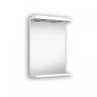 OLSEN SPA zrkadlo s halogénovým osvetlením LU-45, 45 × 13 × 60 cm,biela,s vypínačom