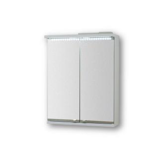 OLSEN SPA Zrkadlová skrinka biela NICE 50 x 64 x 15 cm 2x dvierka s LED osvetlením bez vypínaču
