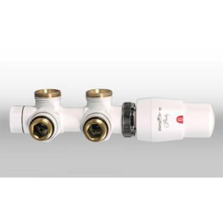 Pripojovací termostatický ventil Z4 kompletná sada biela RAL 9003