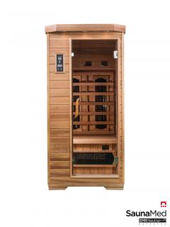 SaunaMed Infrasauna Luxury pre 1 osobu 90x90x190 cm