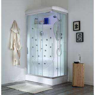 Sprchová hydromasážna kabína so saunou IRIDE 110x70 cm
