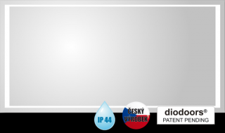 TRIGA zrkadlo s LED osvetlením Vltava diodoors® šírka 60x výška 80x hlbka 3 cm