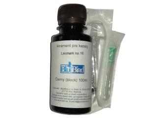 Atrament na plnenie kaziet Lexmark #16 black 100ml