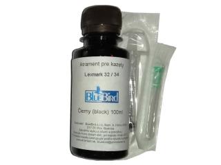 Atrament na plnenie kaziet Lexmark #32A / #34A black 100ml