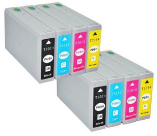 Epson T7011 - T7014  kompatibilné kazety (8-pack)