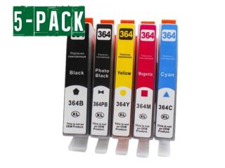 HP 364XL (5 - pack) kompatibilné kazety