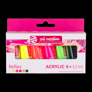 Art Creation sada akrylových farieb 6 x 12 ml - Reflex (Art Creation)