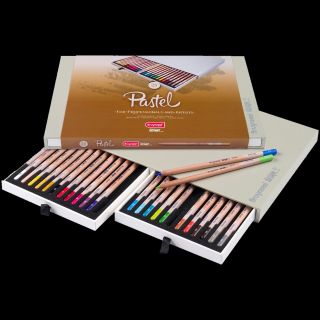 BRUYNZEEL Design pastelové ceruzky v boxe 24 farieb (BRUYNZEEL Design)